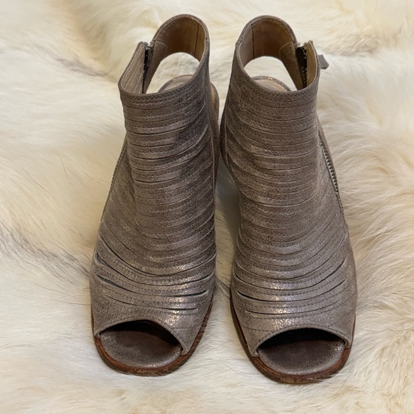 Paul Green Womens Cayanne Leather Peep Toe Sandal Booties Size 6.5 UK 4 - Picture 2 of 13